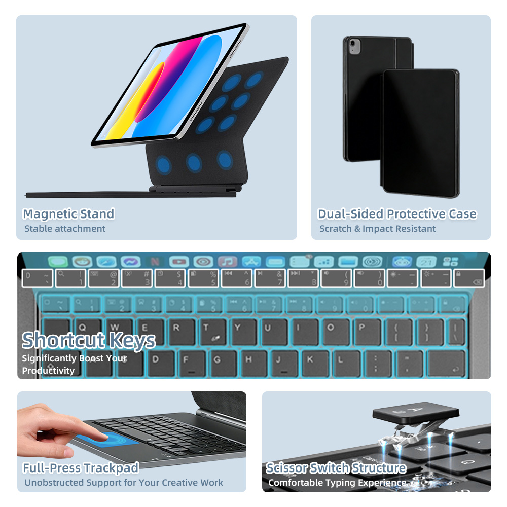 2026 Magic Keyboard with Bluet - Tablet Keyboard Case review and price