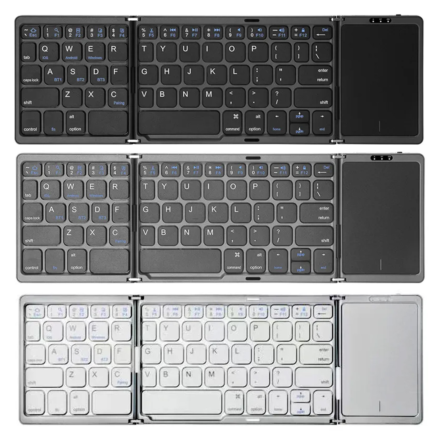 3‑Fold Bluetooth Keyboard with - Android Tablet Gaming Accessories review and price