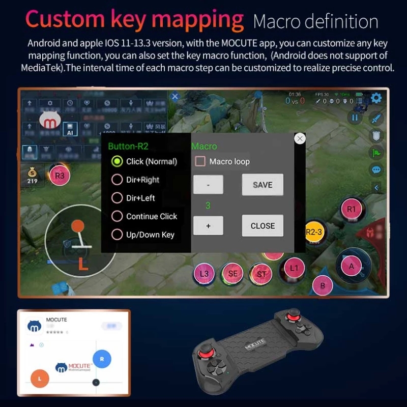Cell Phone Gamepad Joystick Fo - Android Tablet Gaming Accessories review and price