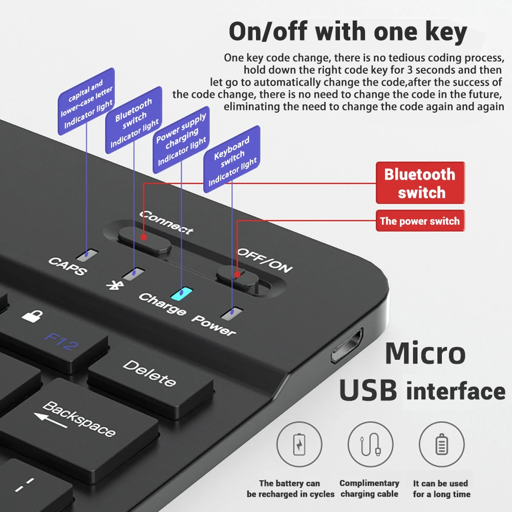 Mini Keyboard Wireless Bluetoo - Android Tablet Gaming Accessories review and price