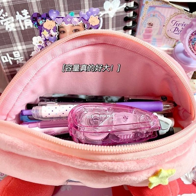 Kirby Plush Pencil Case Pink L - Case With Pencil Holder review and price