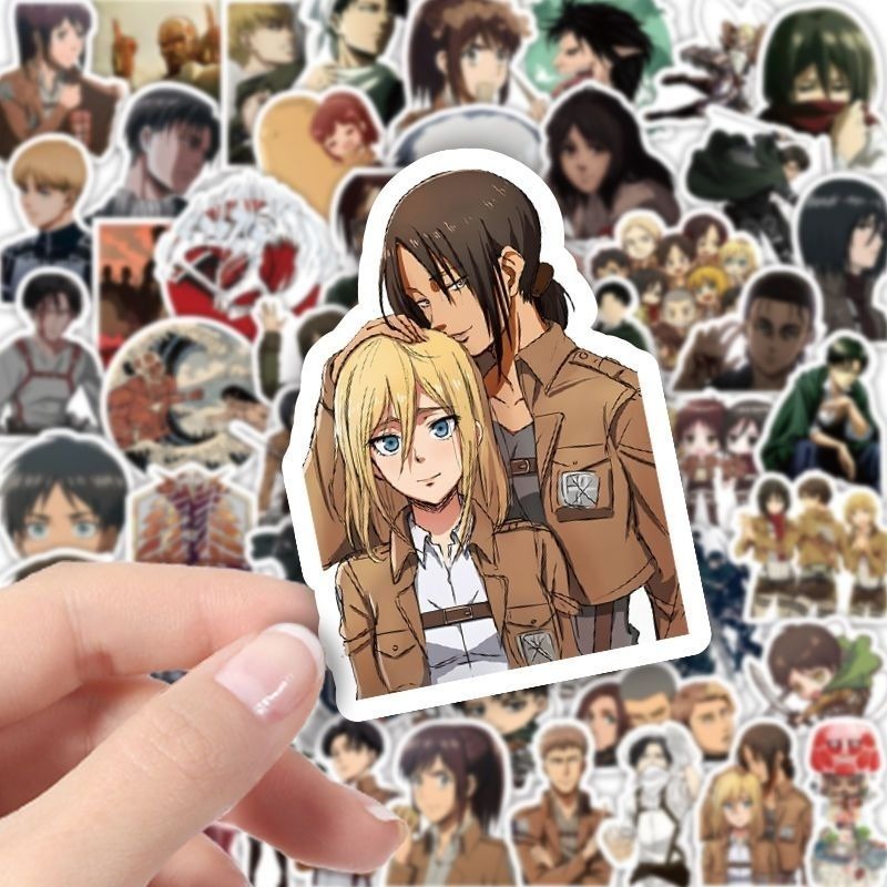 60Pcs Attack on Titan Anime St - Tablet Cute Accessories review and price