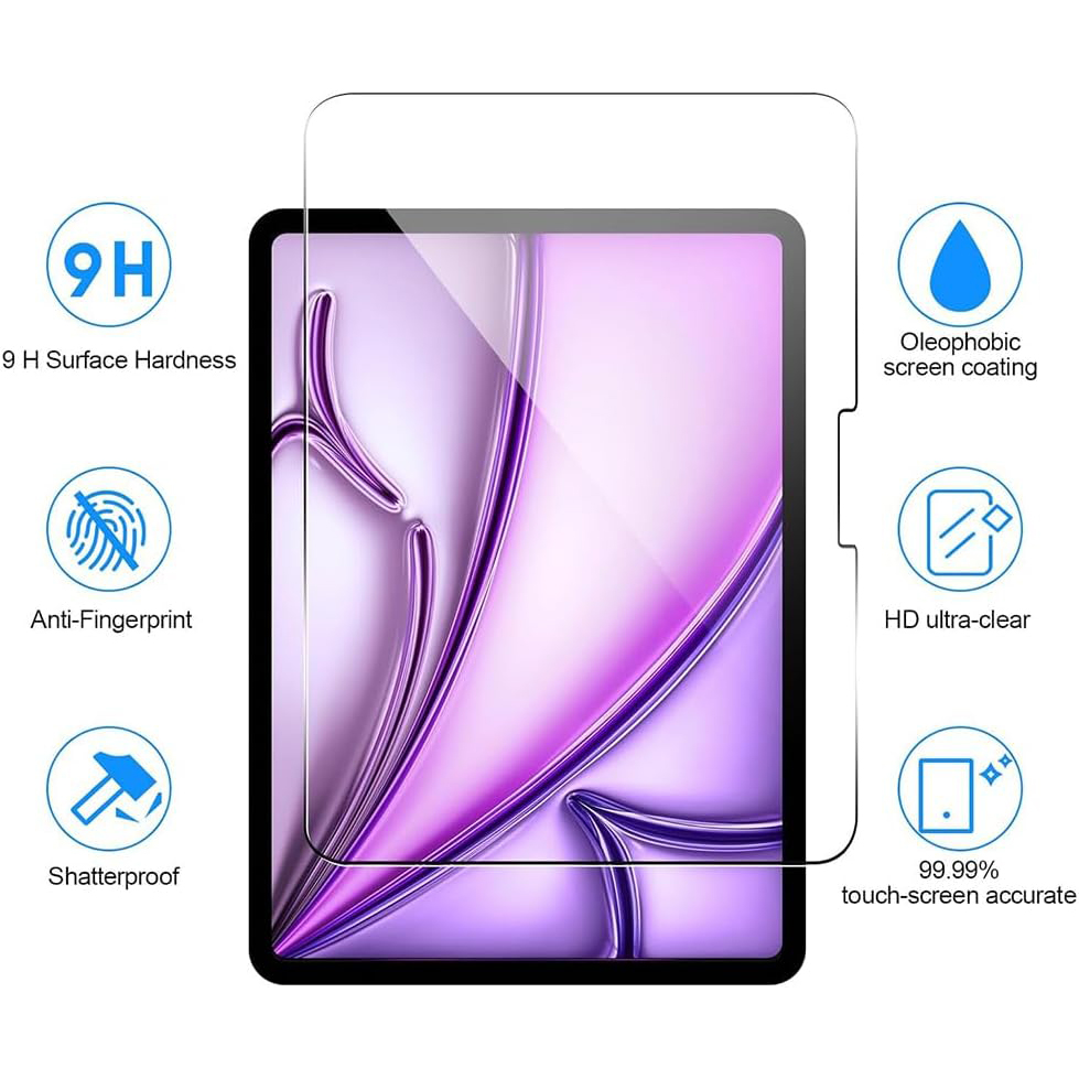 2pcs 9H Tempered Glass For iPa - Temu Tablet Accessories review and price