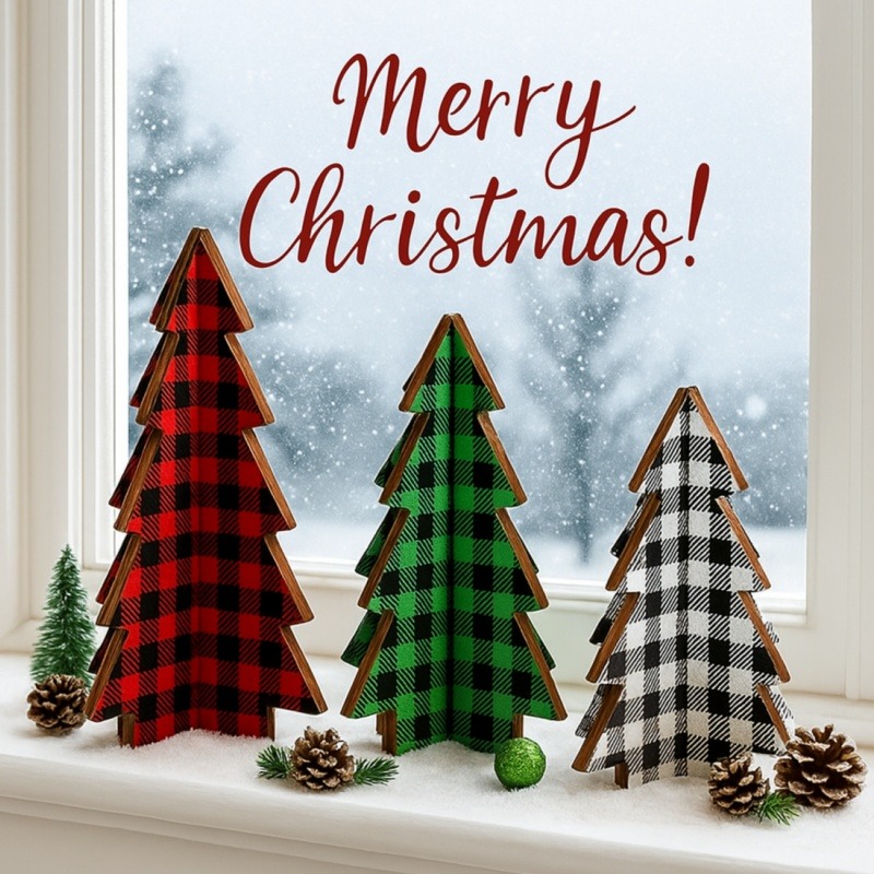 3 Pieces Christmas Decor Plaid - Tablet Accessories Kit review and price