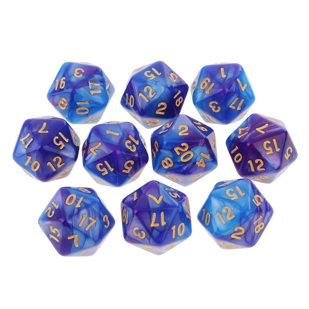 10pcs Polyhedral 20 Sided Dice - Tablet Accessories Kit review and price