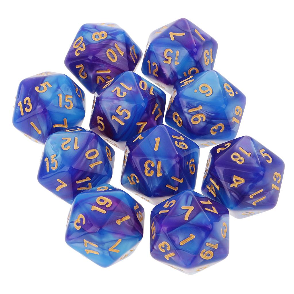 10pcs Polyhedral 20 Sided Dice - Tablet Accessories Kit review and price