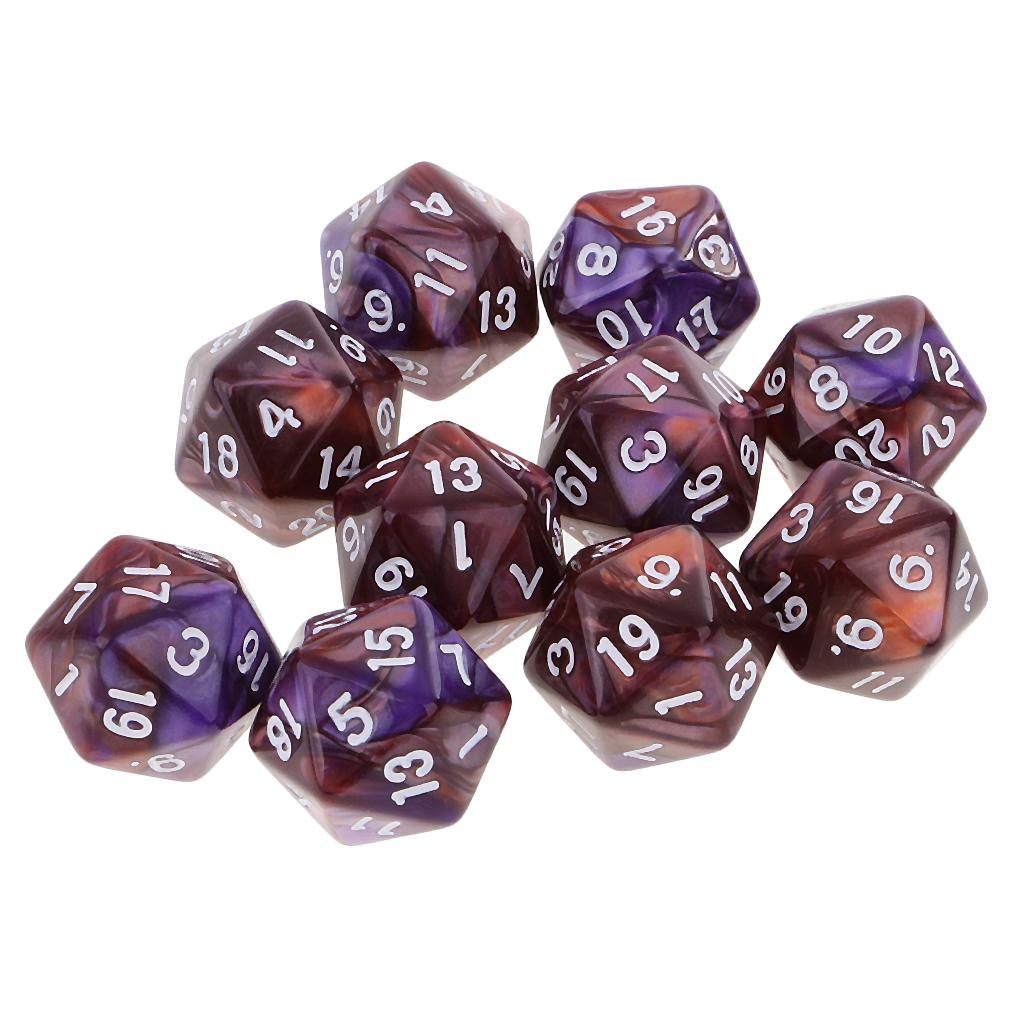10pcs Polyhedral 20 Sided Dice - Tablet Accessories Kit review and price